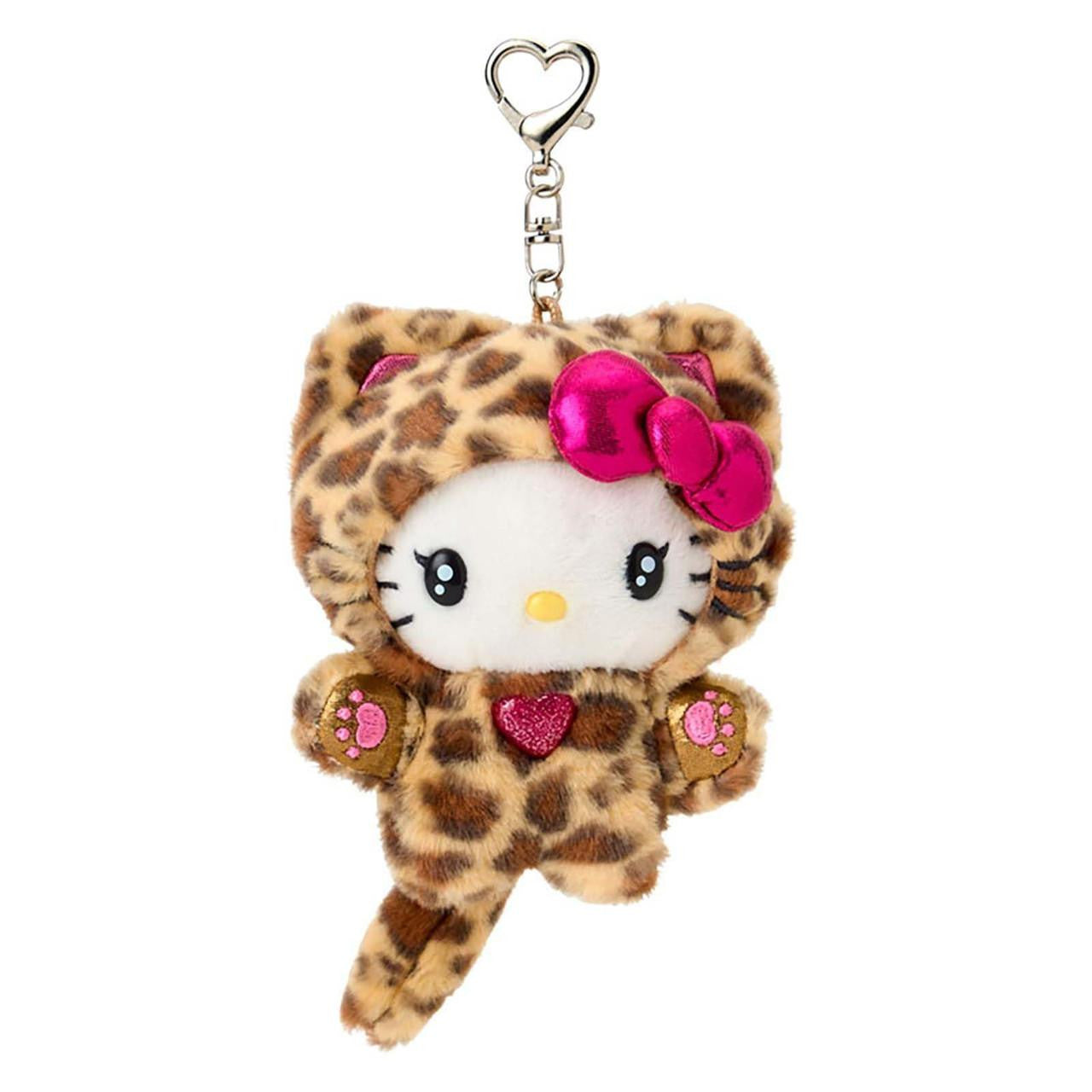 SANRIO ORIGINAL HELLO KITTY MASCOT HOLDER LEOPARD GAL CAT BROWN