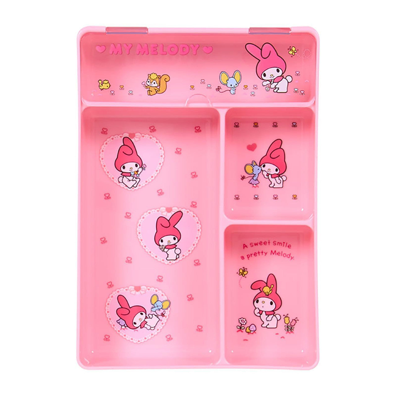 SANRIO ORIGINAL MY MELODY TRAY WITH LID PERSONAL ACCESSORIES FOREVER