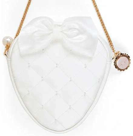 SANRIO JAPAN ORIGINAL MY MELODY WHITE STRAWBERRY TEA TIME CROSS BODY BAG