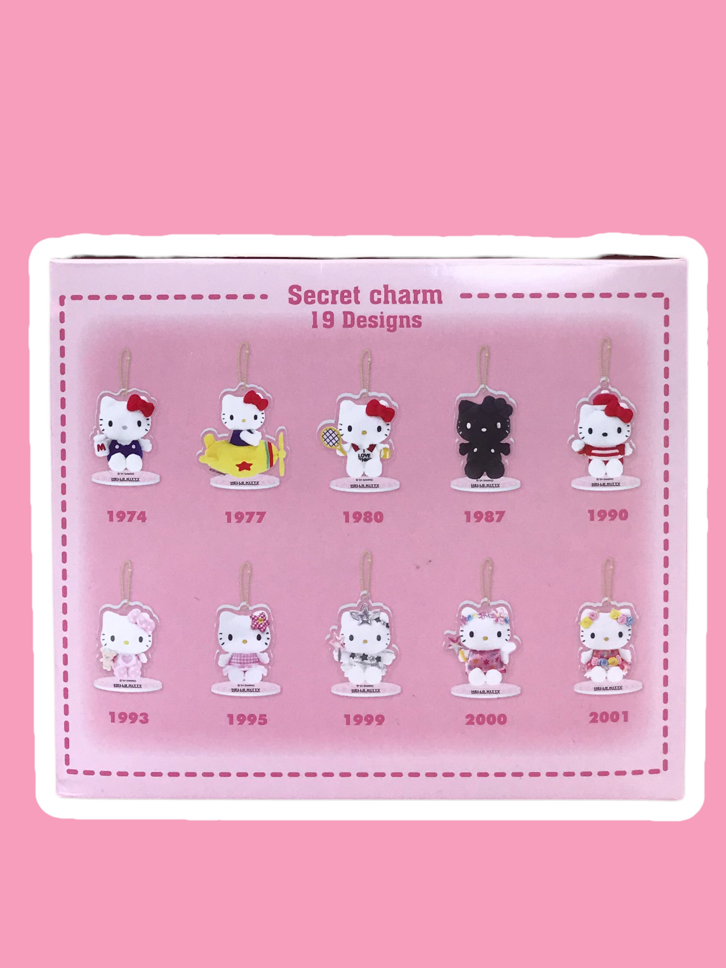 SANRIO JAPAN ORIGIAL HELLO KITTY 50TH ANNIVERSARY ACRYLIC CHARM BLIND BOX