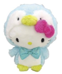 SANRIO HELLO KITTY 7 INCHES BLUE PENGUIN PLUSH SUMMER