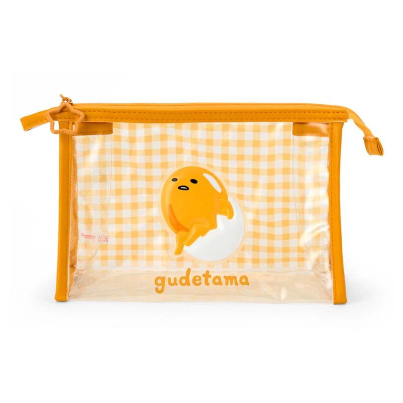 SANRIO ORIGINAL GUDETAMA CLEAR POUCH 3D PATCH