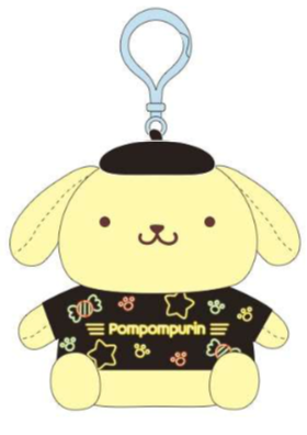 SANRIO POMPOMPURIN NEON MASCOT CLIP ON CHARM