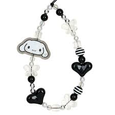 SANRIO ORIGINAL CINNAMOROLL MONTONE DECORATION CHARM SET BLACK & WHITE