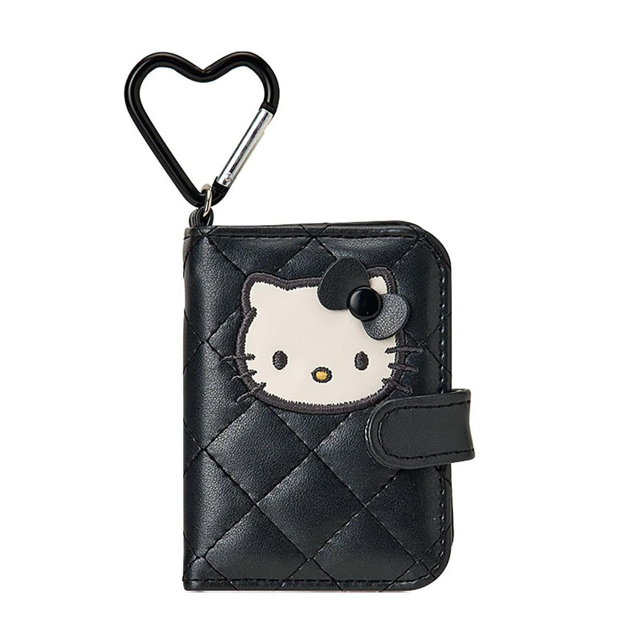 SANRIO ORIGINAL HELLO KITTY NOTEBOOK SHAPED DOUBLE MIRROR MINIATURE QUILT BLACK