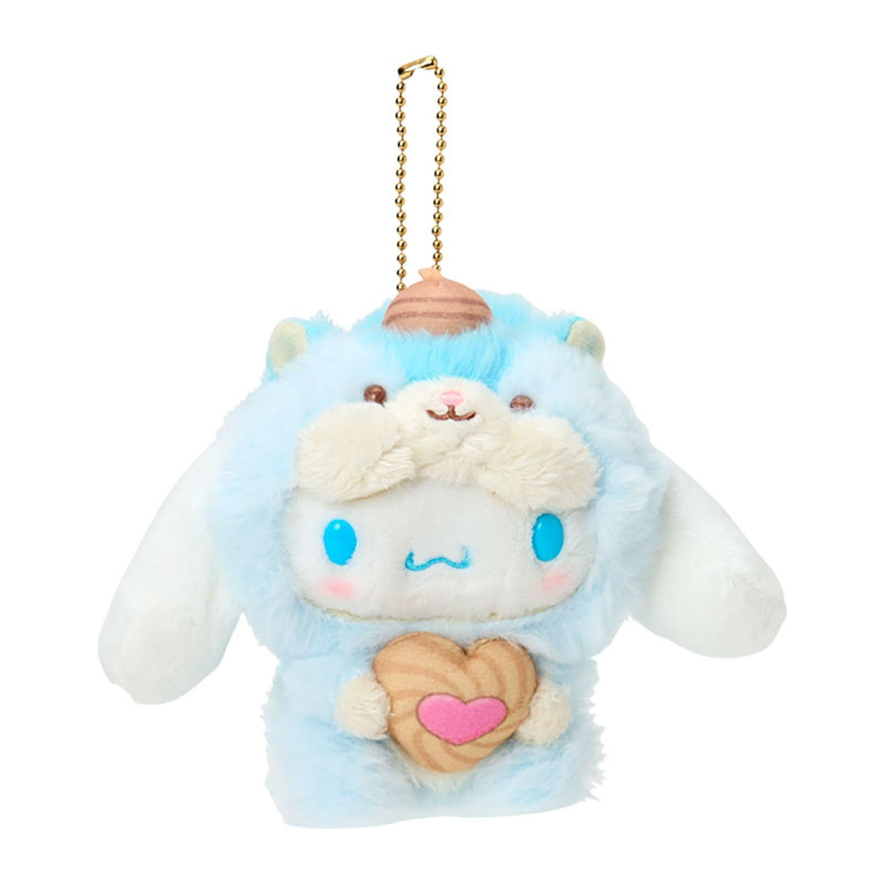 SANRIO CINNAMOROLL MASCOT HOLDER RISUMOFUMOFU