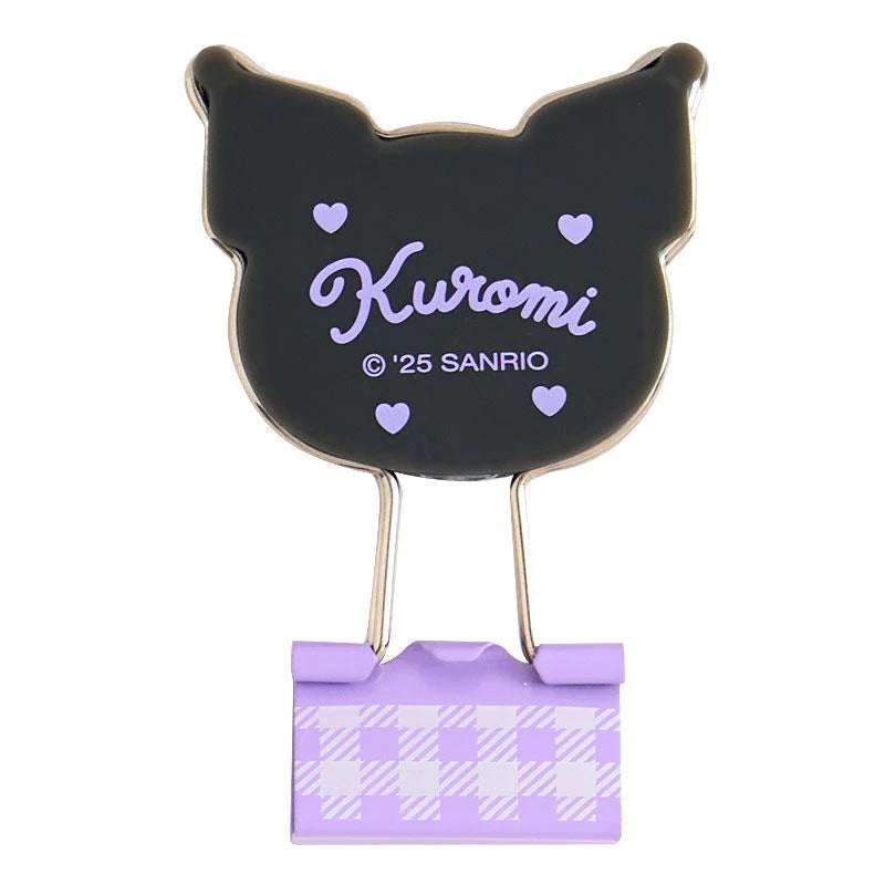 SANRIO KUROMI 3 PC DOUBLE CLIP SET