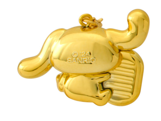SANRIO ORIGINAL CINNAMOROLL LUCKY CAT GOLD NETSUKE KEYCHAIN / CHARM