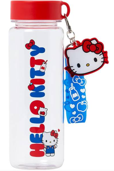 SANRIO ORIGINAL HELLO KITTY CLEAR BOTTLE W/ STRAP