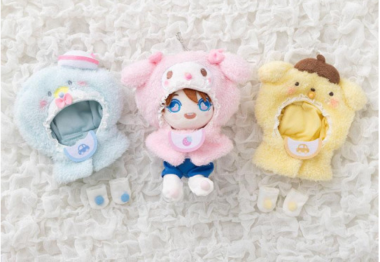 SANRIO JAPAN ORIGINAL KUROMI ENJOY IDOL BABY PLUSH COSTUME