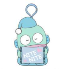 SANRIO HANGYODON MASCOT CLIP ON PAJAMA W/ PILLOW