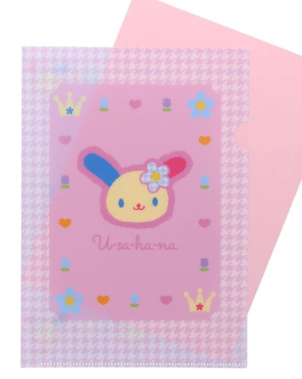 SANRIO ORIGINAL USAHANA A5 FILE WITH STICKER SET