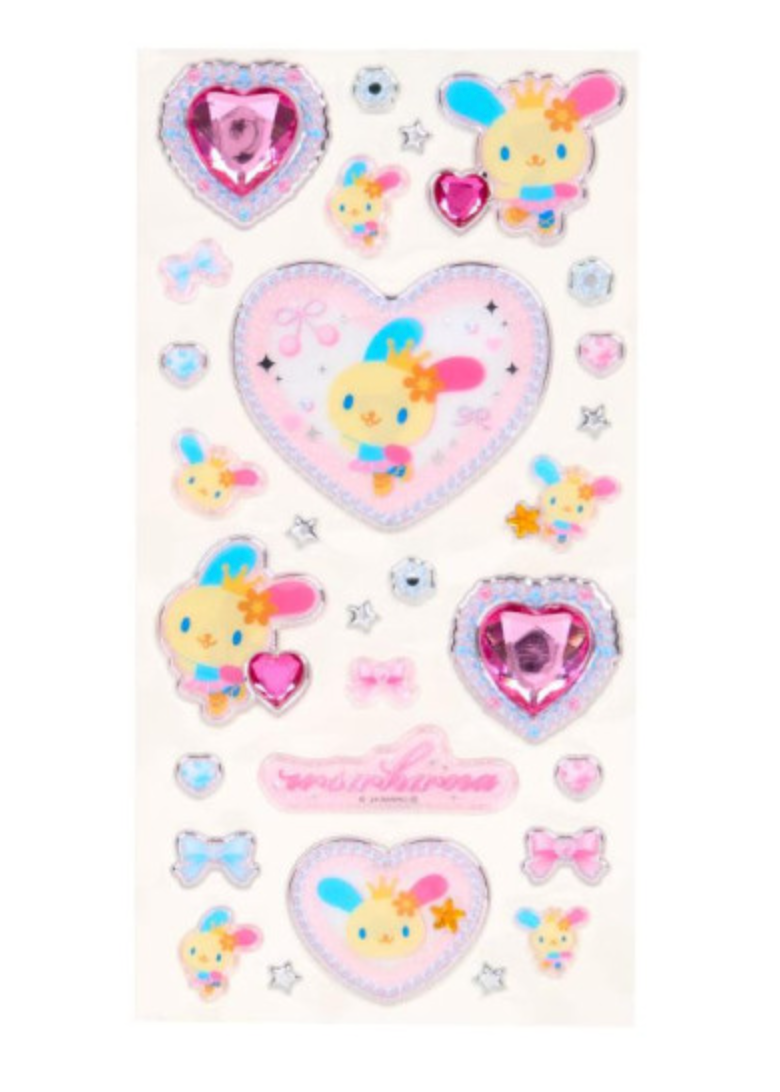 SANRIO ORIGINAL USAHANA Y2K BALLET CORE SPARKLING JEWEL STICKER