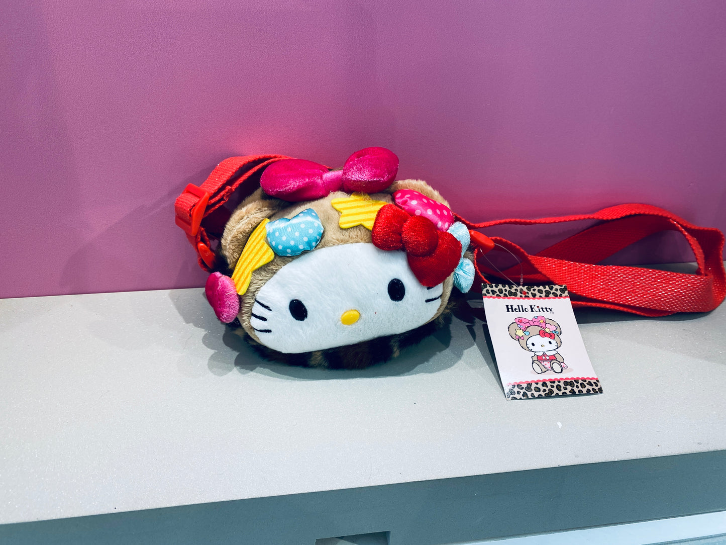 HELLO KITTY FACE SHOULDER POUCH LOVELY BEAR /2