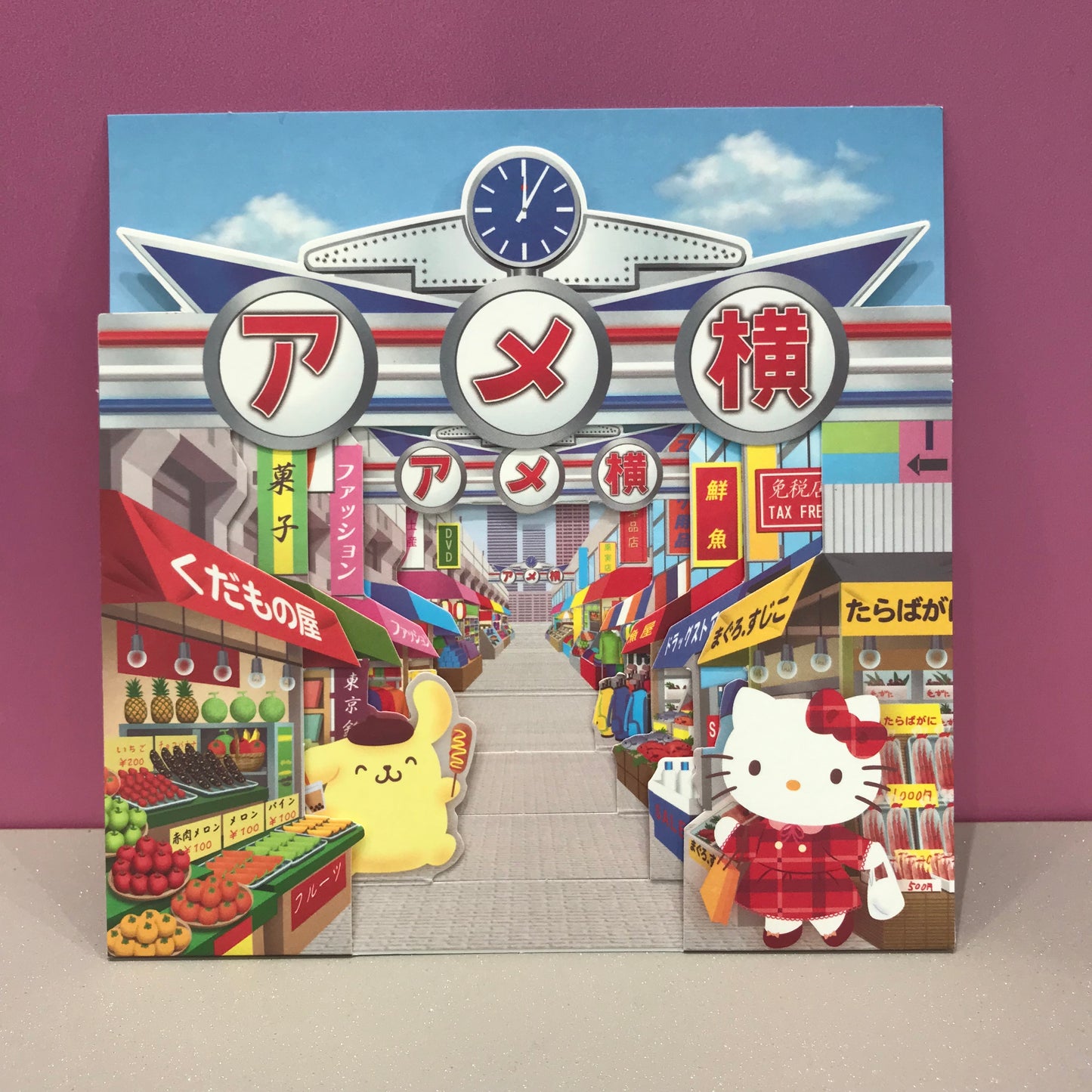 HELLO KITTY YOKOHAMA GREETING CARD