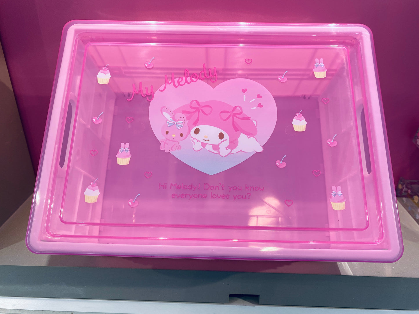 SANRIO MY MELODY FOLDING STORAGE BOX S MM