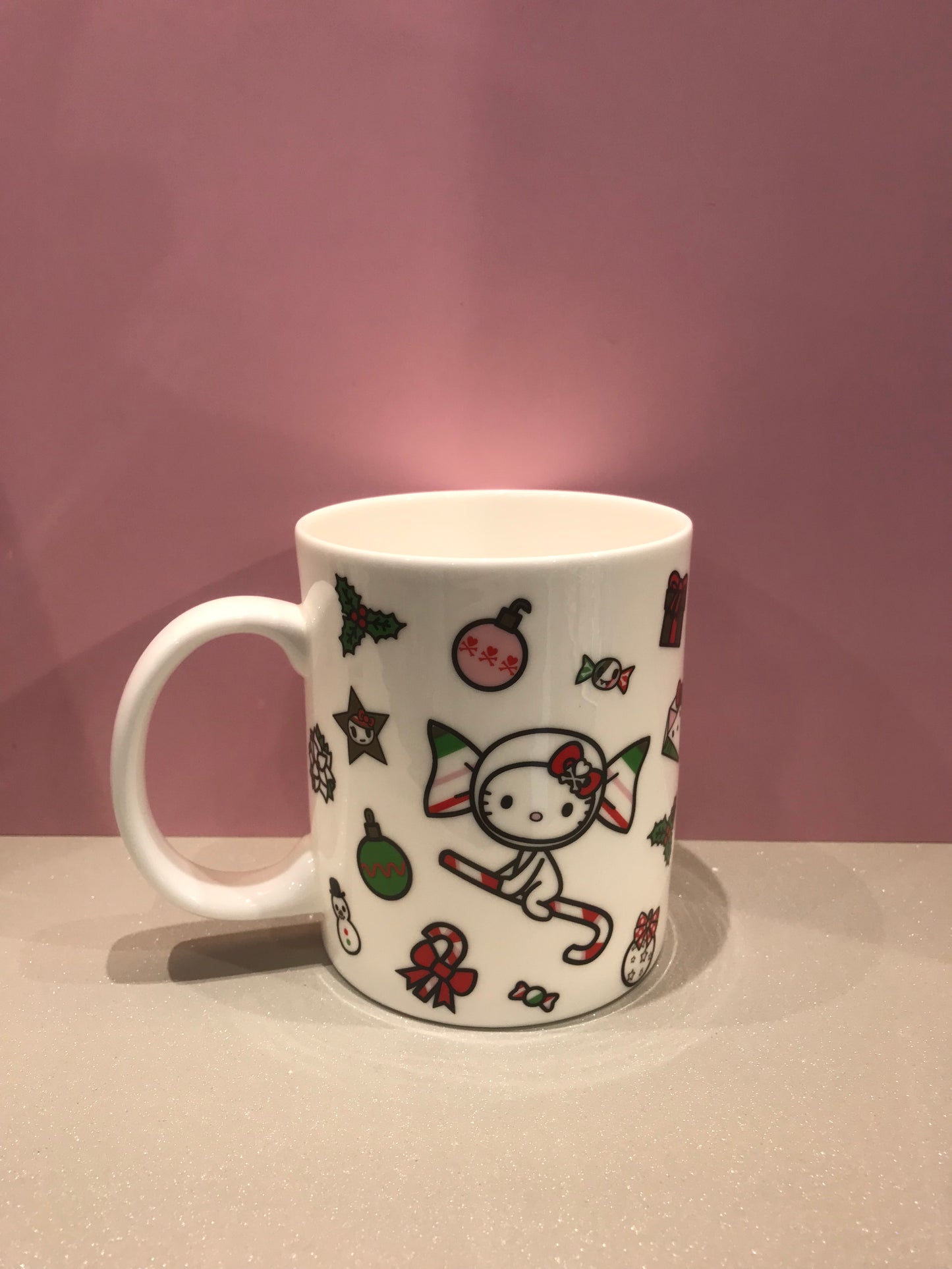HELLO KITTY TOKIDOKI CEREMIC MUG WINTER WONDERLAND
