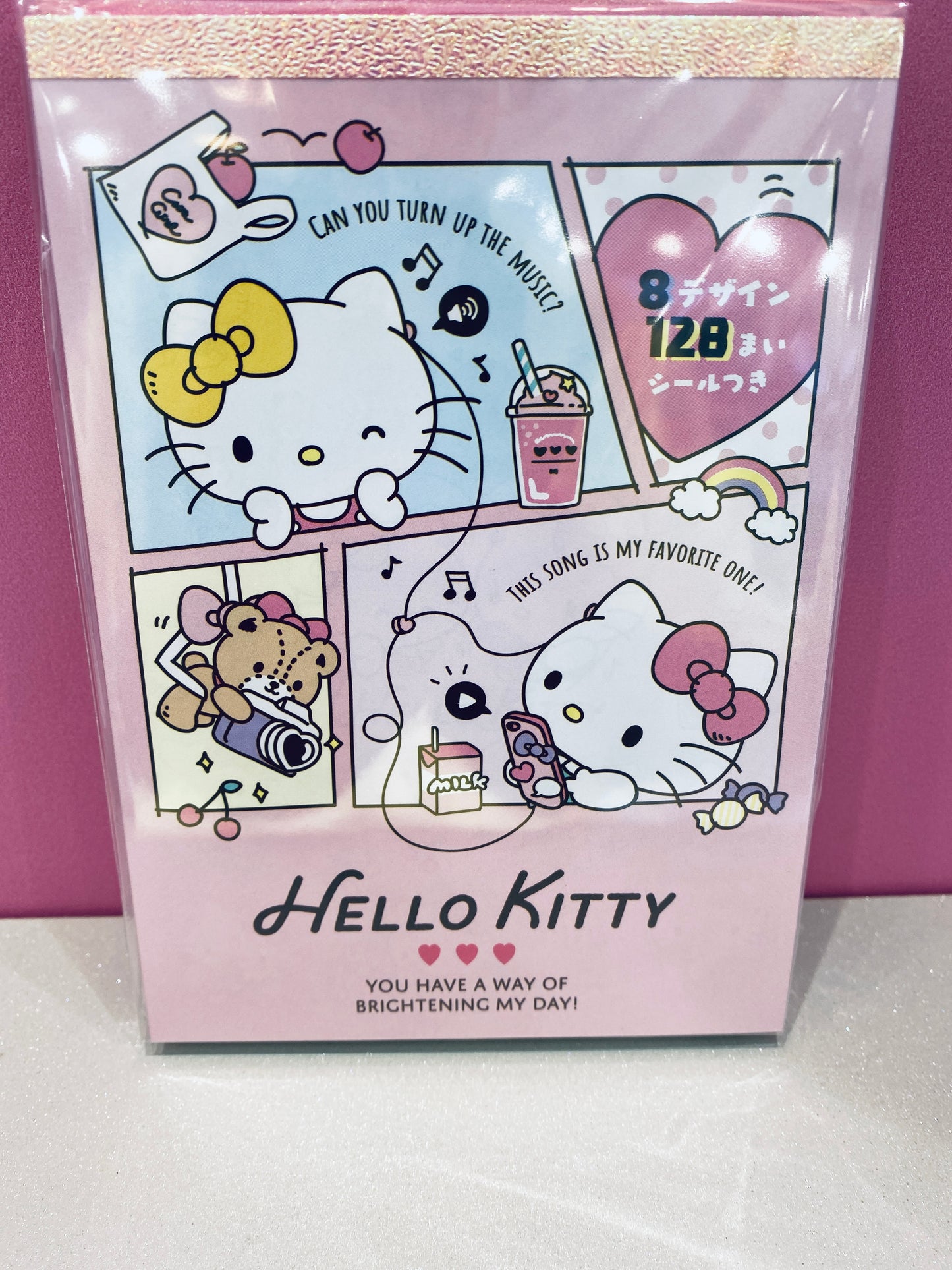 HELLO KITTY MEMO PAD 8 DESIGN WITH STICKERS