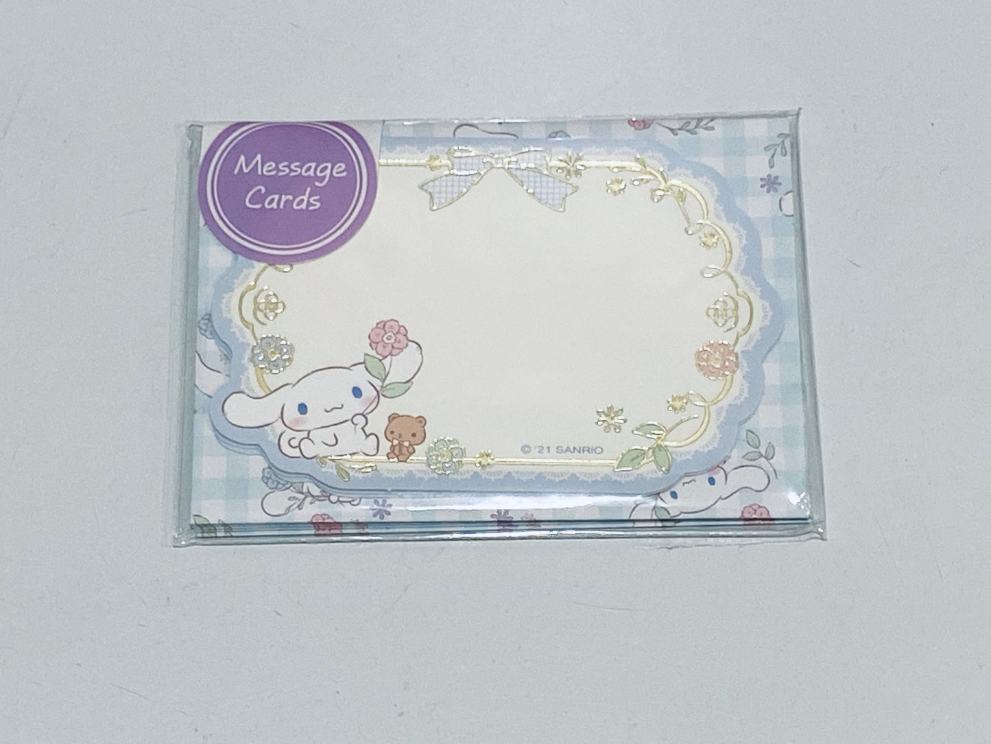 CINNAMOROLL MESSAGE CARDS WITH STICKERS