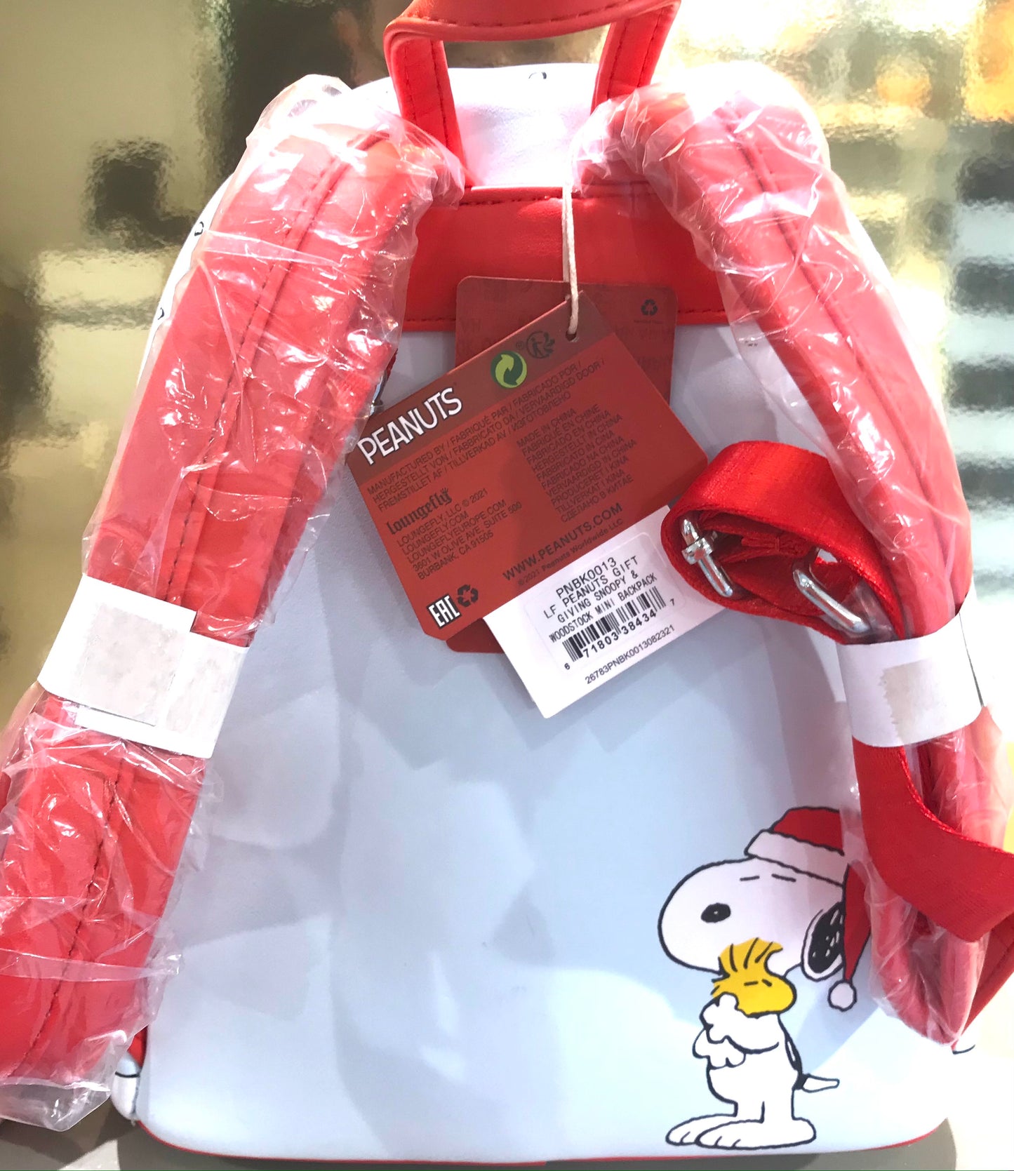 PEANUTS GIFT GIVING SNOOPY & WOODSTOCK BACKPACK