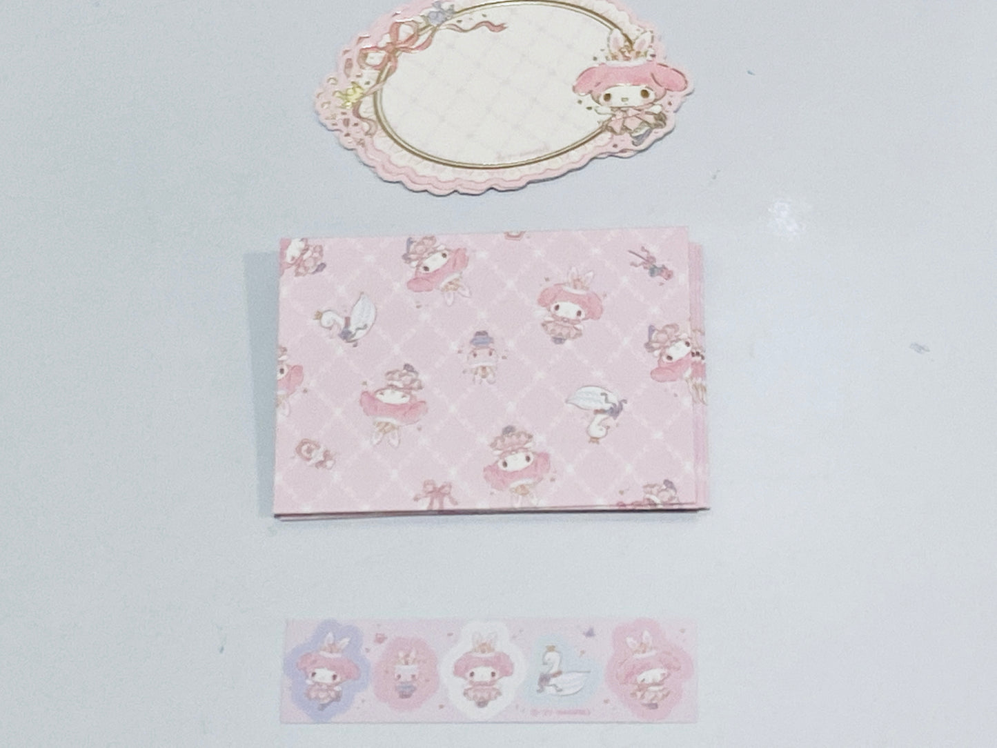 MY MELODY MESSAGE CARDS WITH STICKERS