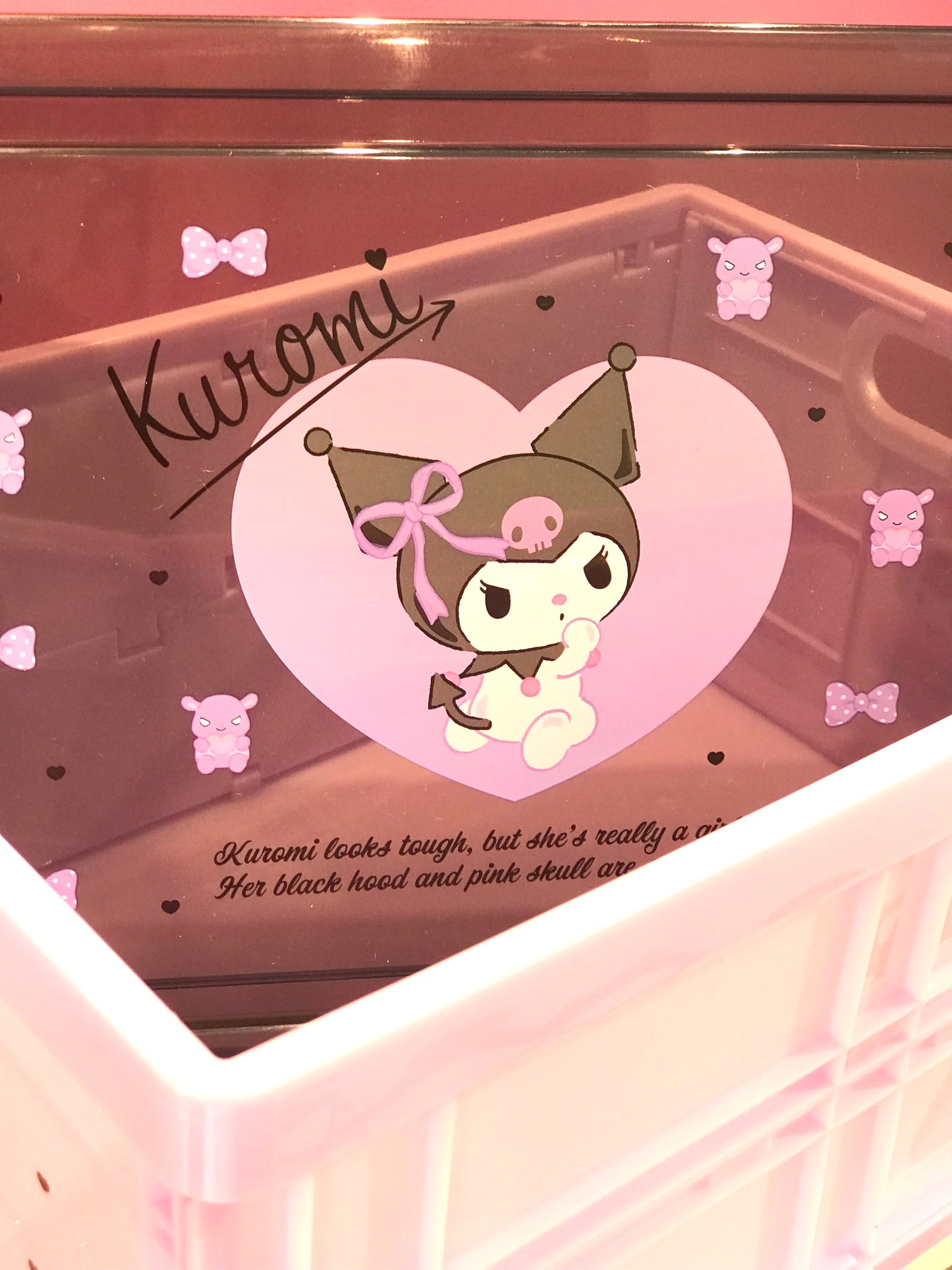 SANRIO KUROMI FOLDING STORAGE BOX S K/U