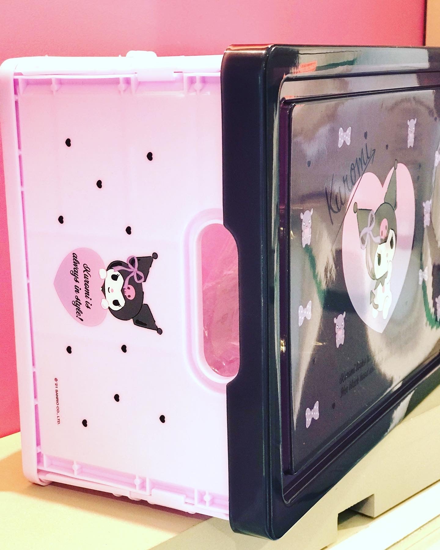 SANRIO KUROMI FOLDING STORAGE BOX S K/U