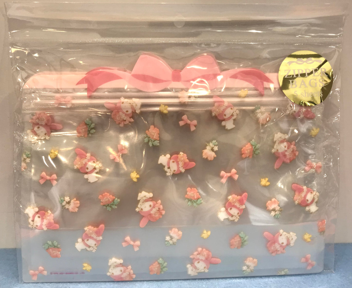 MY MELODY ZIPPER GIFT BAG M/M
