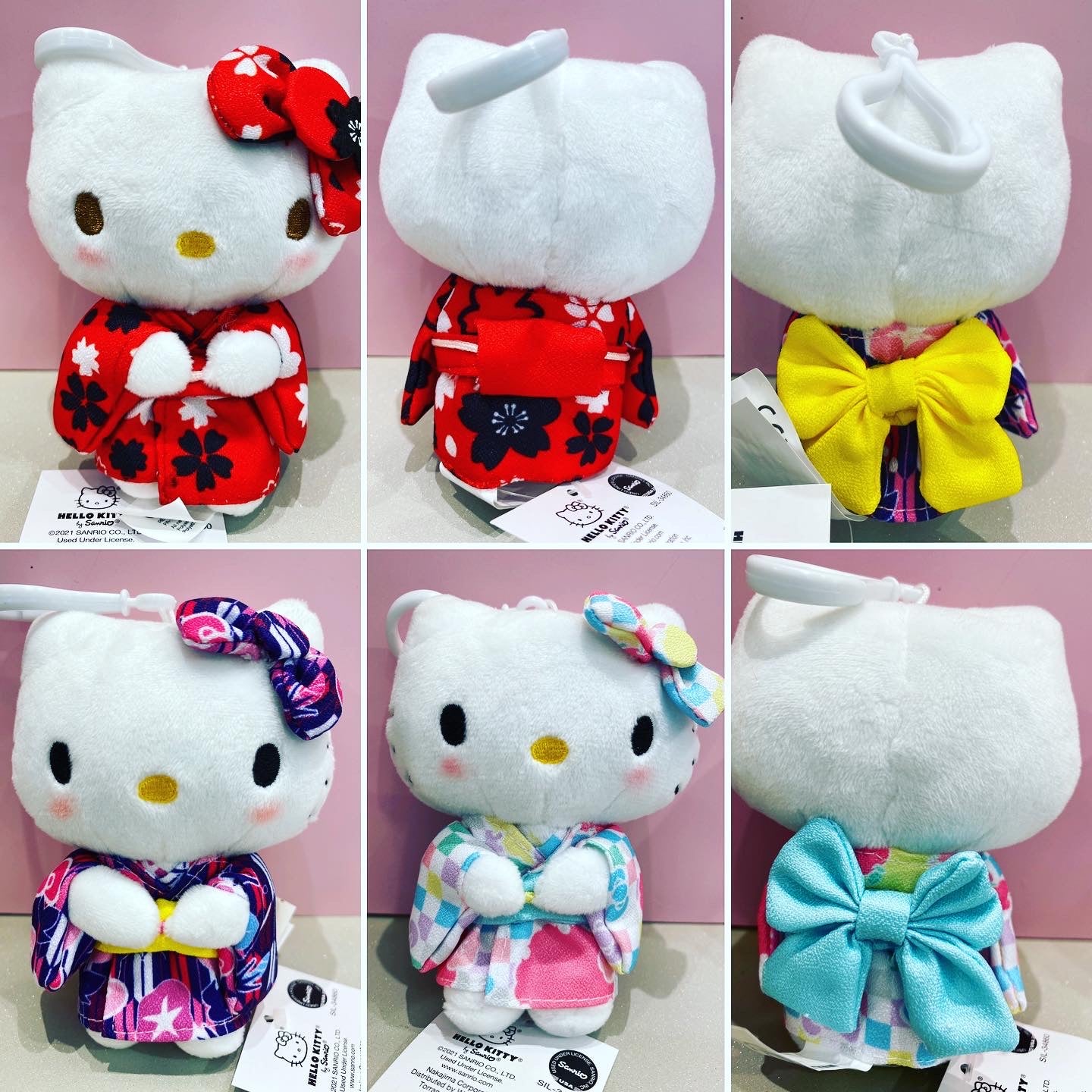 HELLO KITTY MASCOT CLIP ON GLORY YUKATA