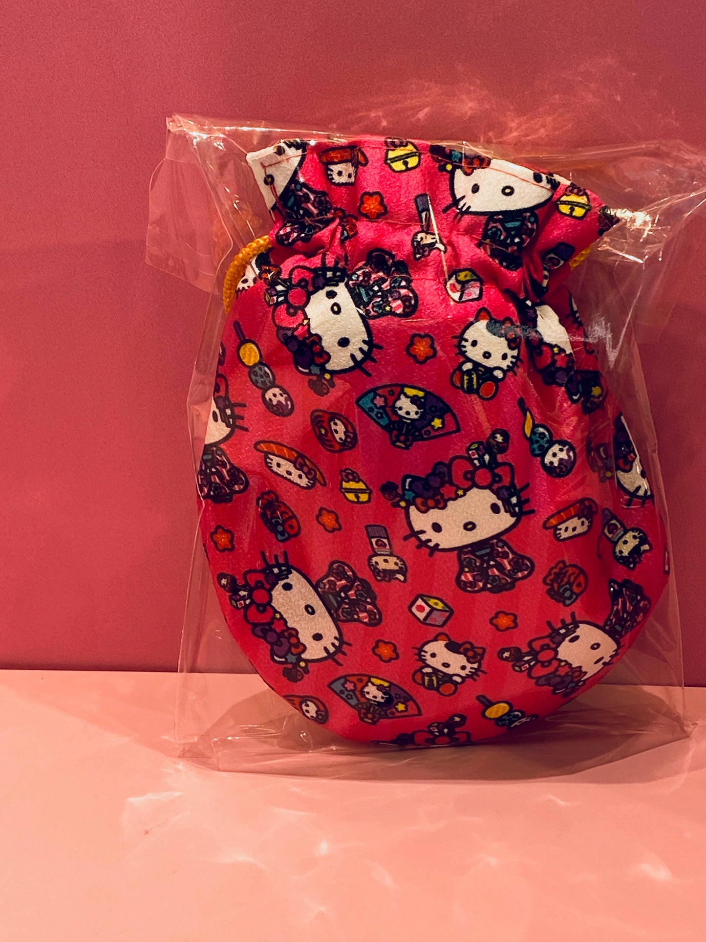 HELLO KITTY DRAWSTRING BAG JAPAN POP
