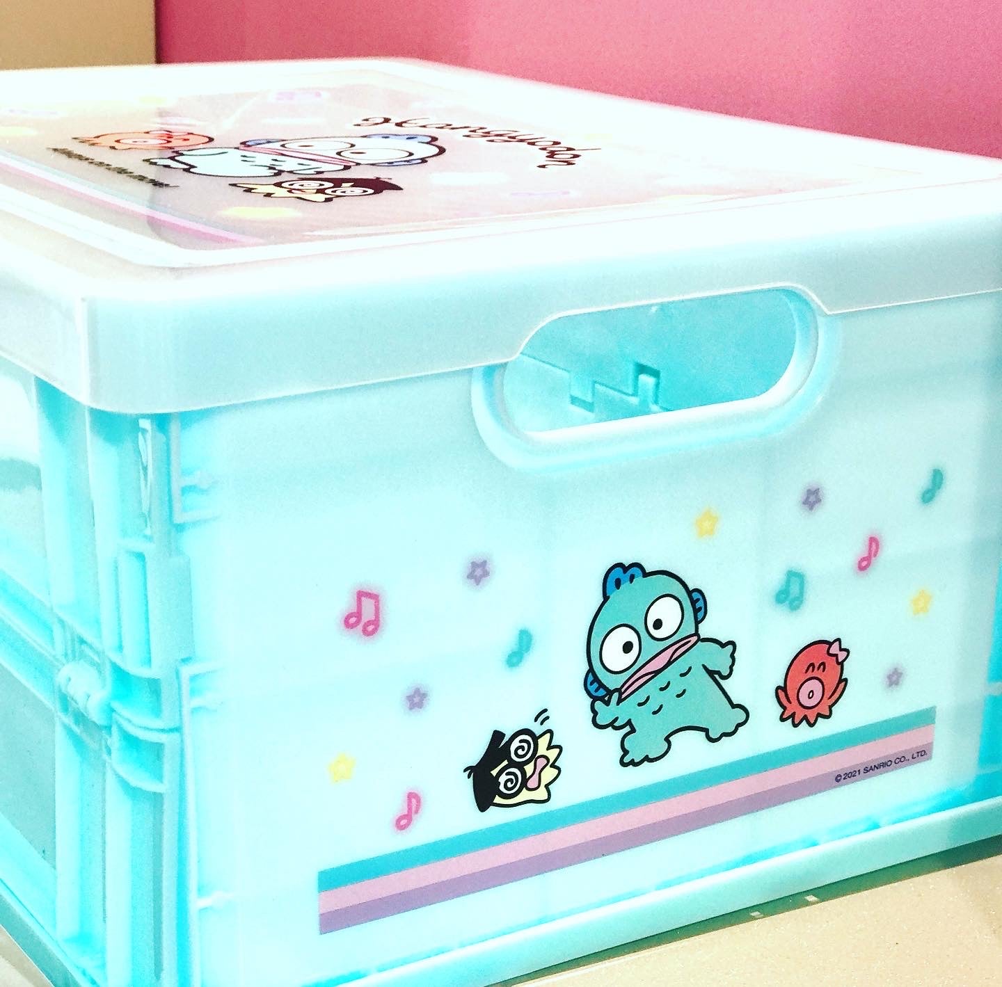 SANRIO HANGYODON FOLDING STORAGE BOX S H/G