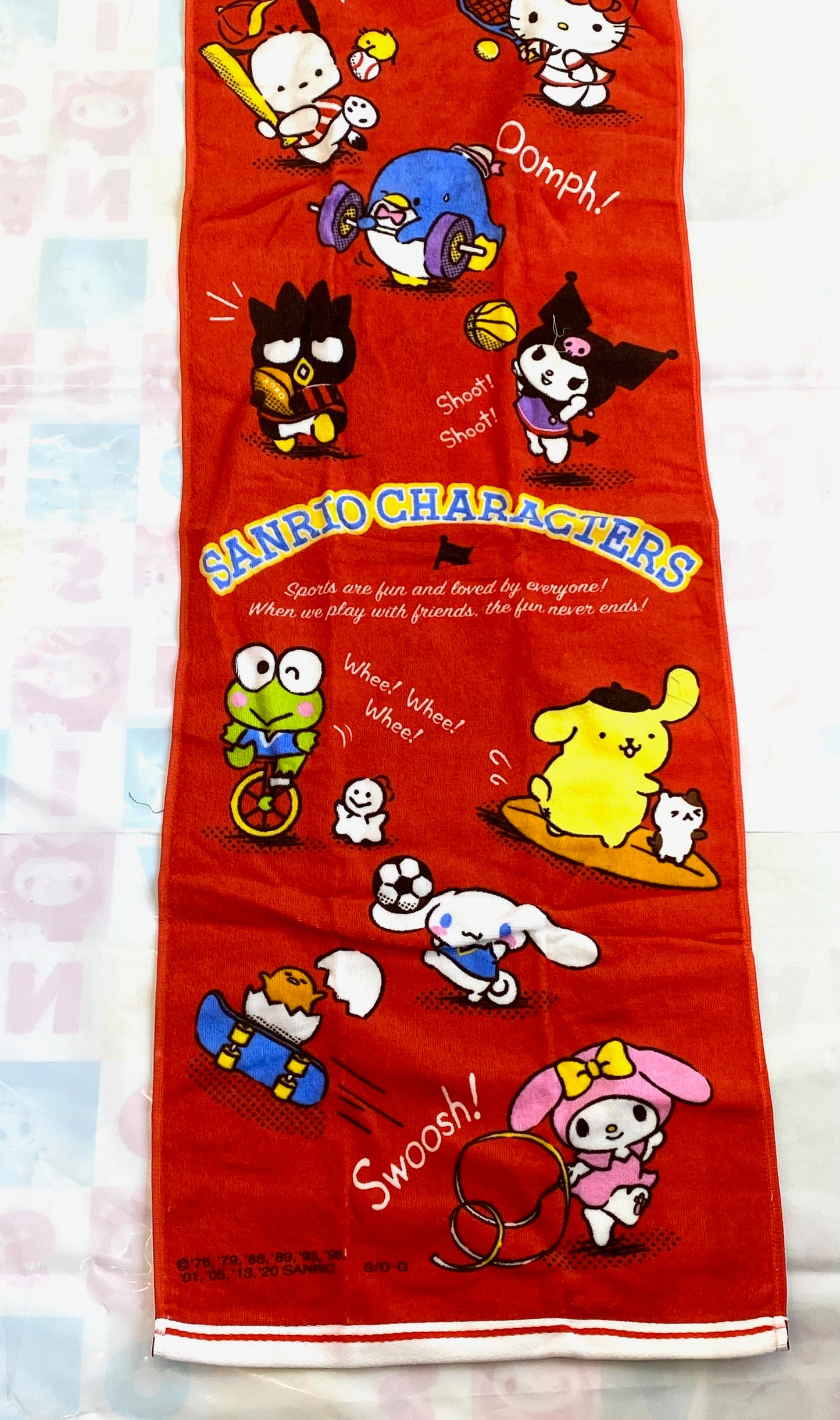 SANRIO ORIGINAL CHARACTERS SPORT RED TOWEL SP OTH