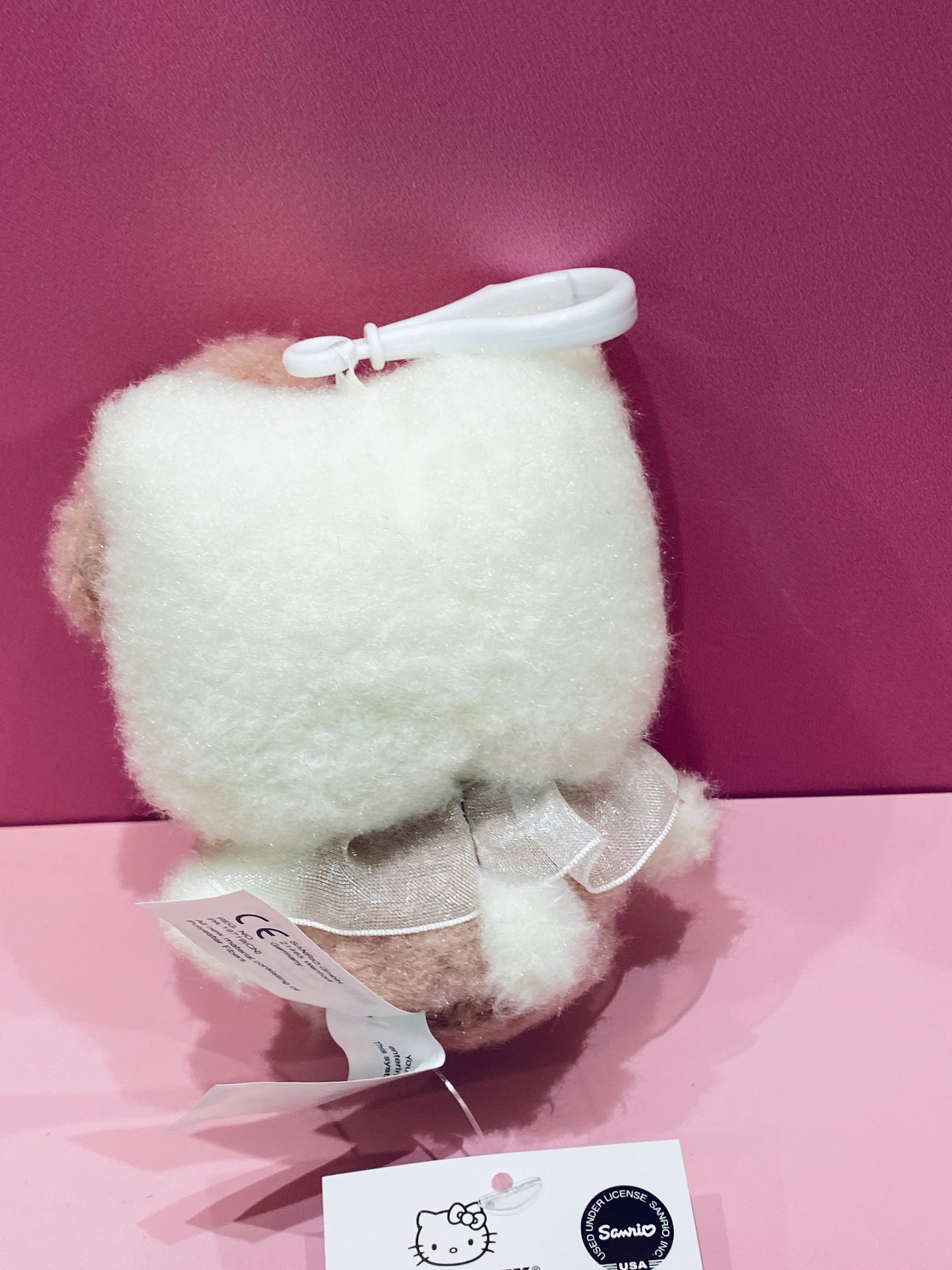 HELLO KITTY MASCOT CLIP-ON SOFT & CUDDLY