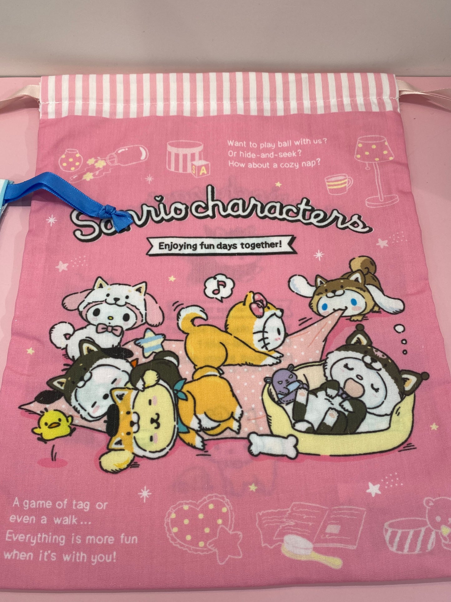 SANRIO CHARACTERS STRING BAG SET SHIBA