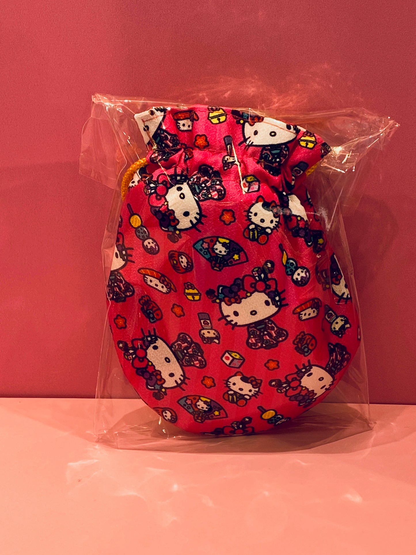 HELLO KITTY DRAWSTRING BAG JAPAN POP