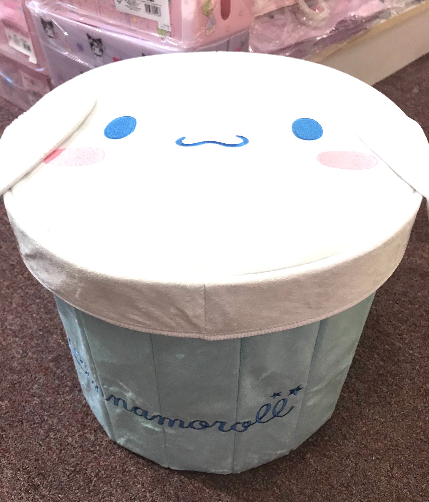 SANRIO CINNAMOROLL STORAGE BOX ROUND C/N