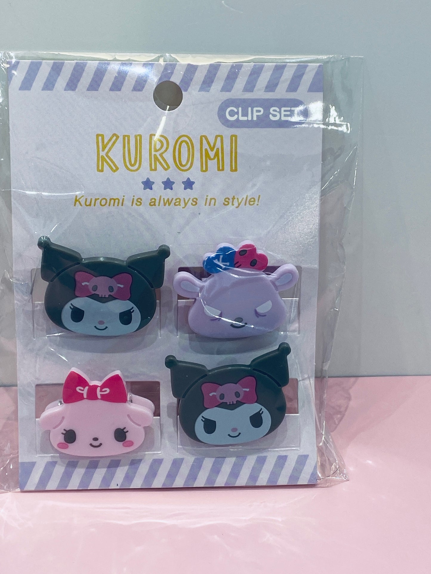 KUROMI MINI CLIPS 4PC SET K/U