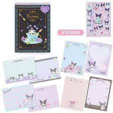 SANRIO KUROMI MEMO PAD 8 DESIGN