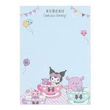 SANRIO KUROMI MEMO PAD 8 DESIGN