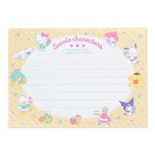 SANRIO CHARACTERS MEMO PAD 8 DESIGN