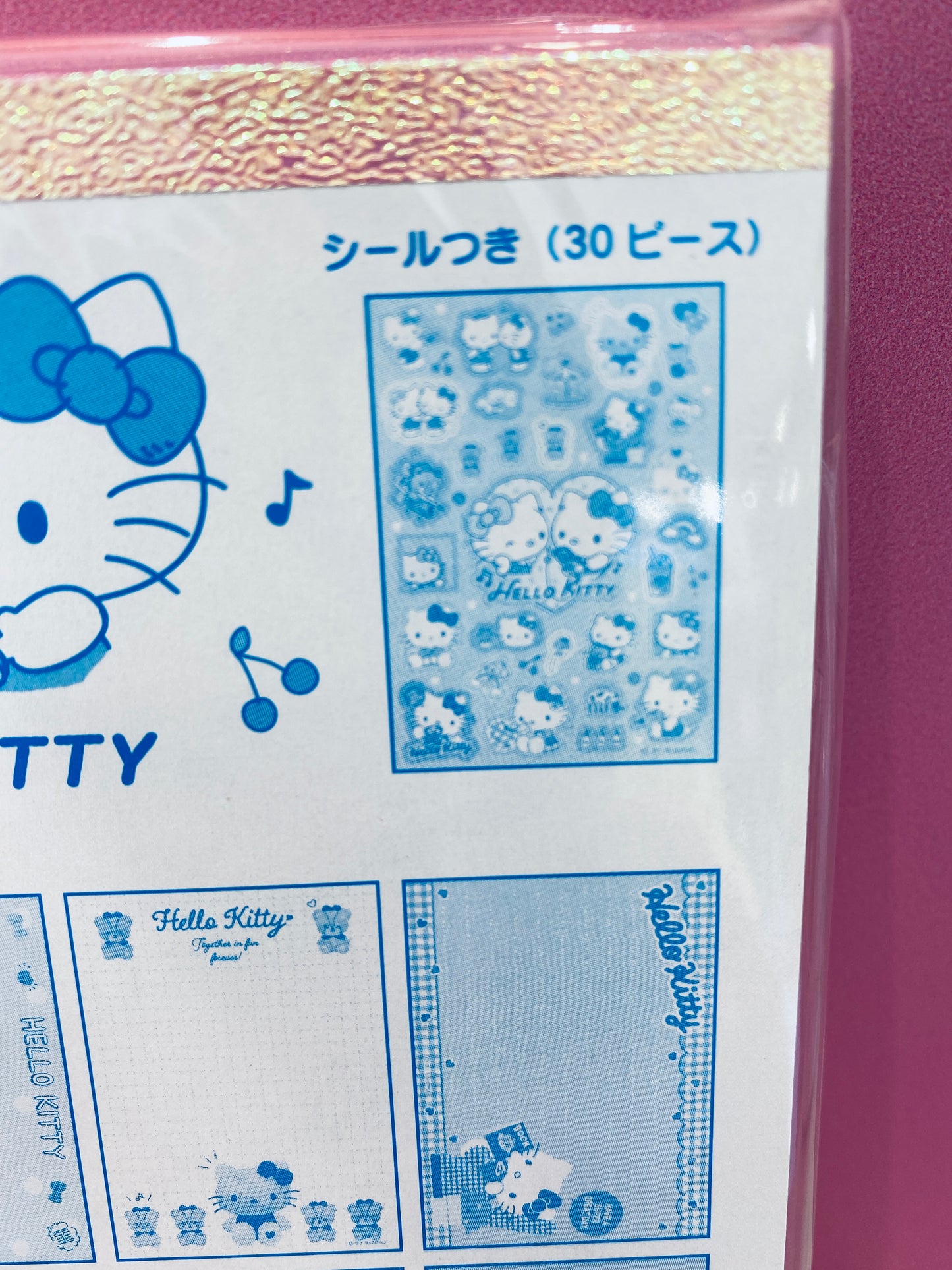 HELLO KITTY MEMO PAD 8 DESIGN WITH STICKERS