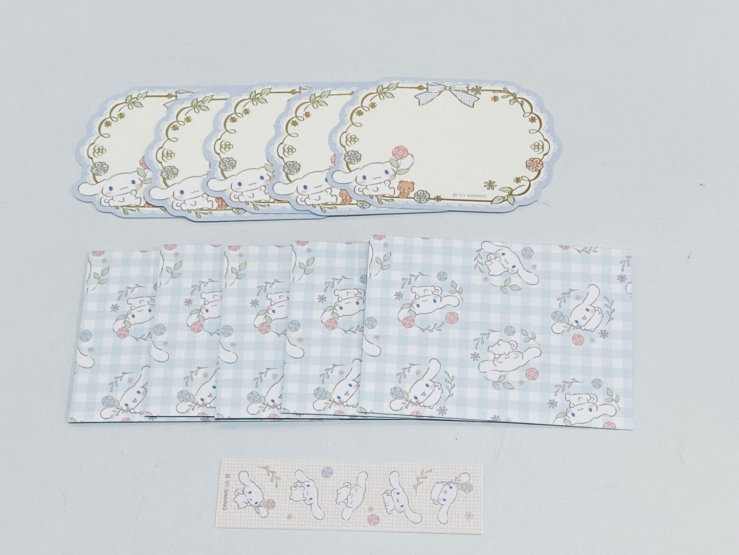 CINNAMOROLL MESSAGE CARDS WITH STICKERS
