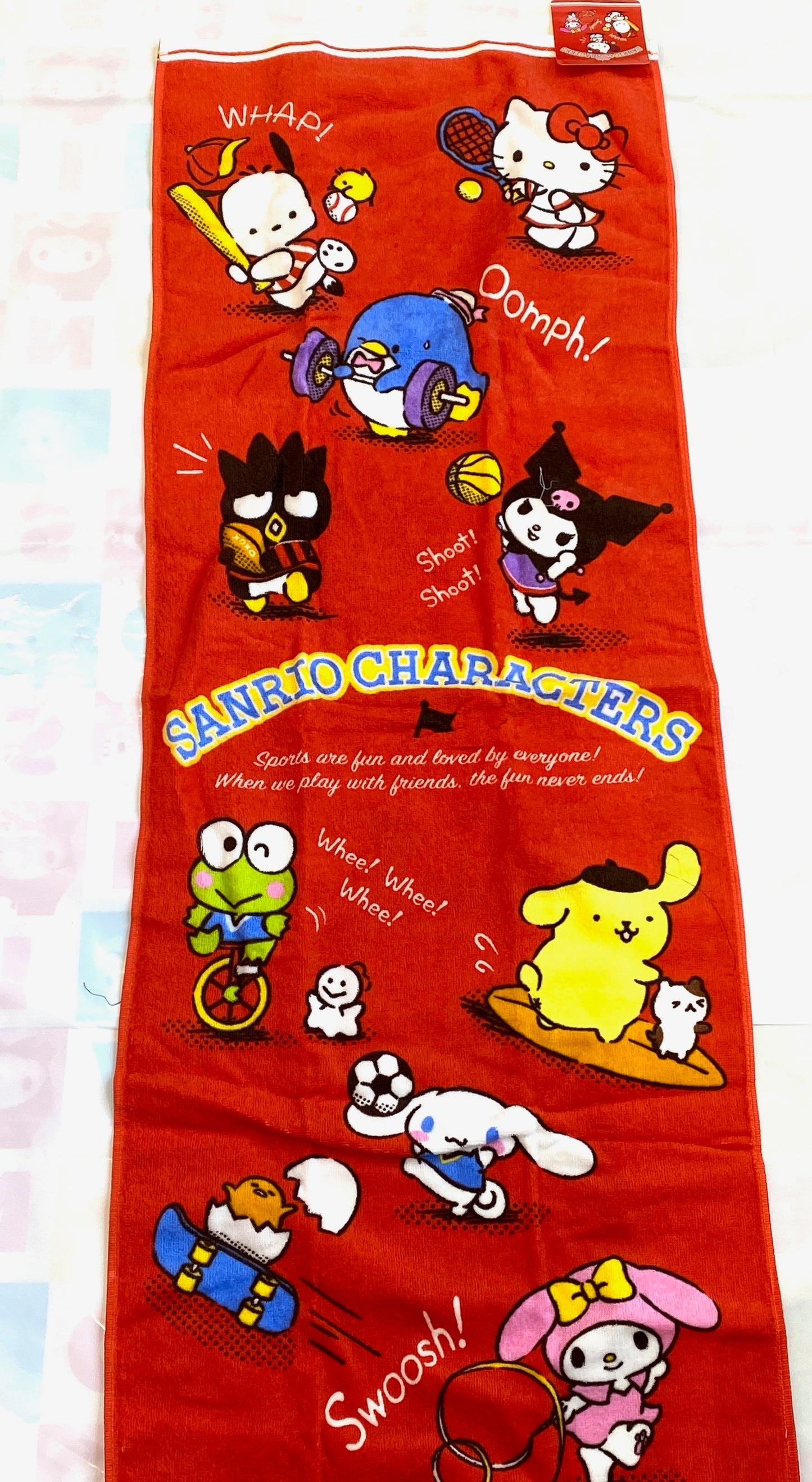 SANRIO ORIGINAL CHARACTERS SPORT RED TOWEL SP OTH