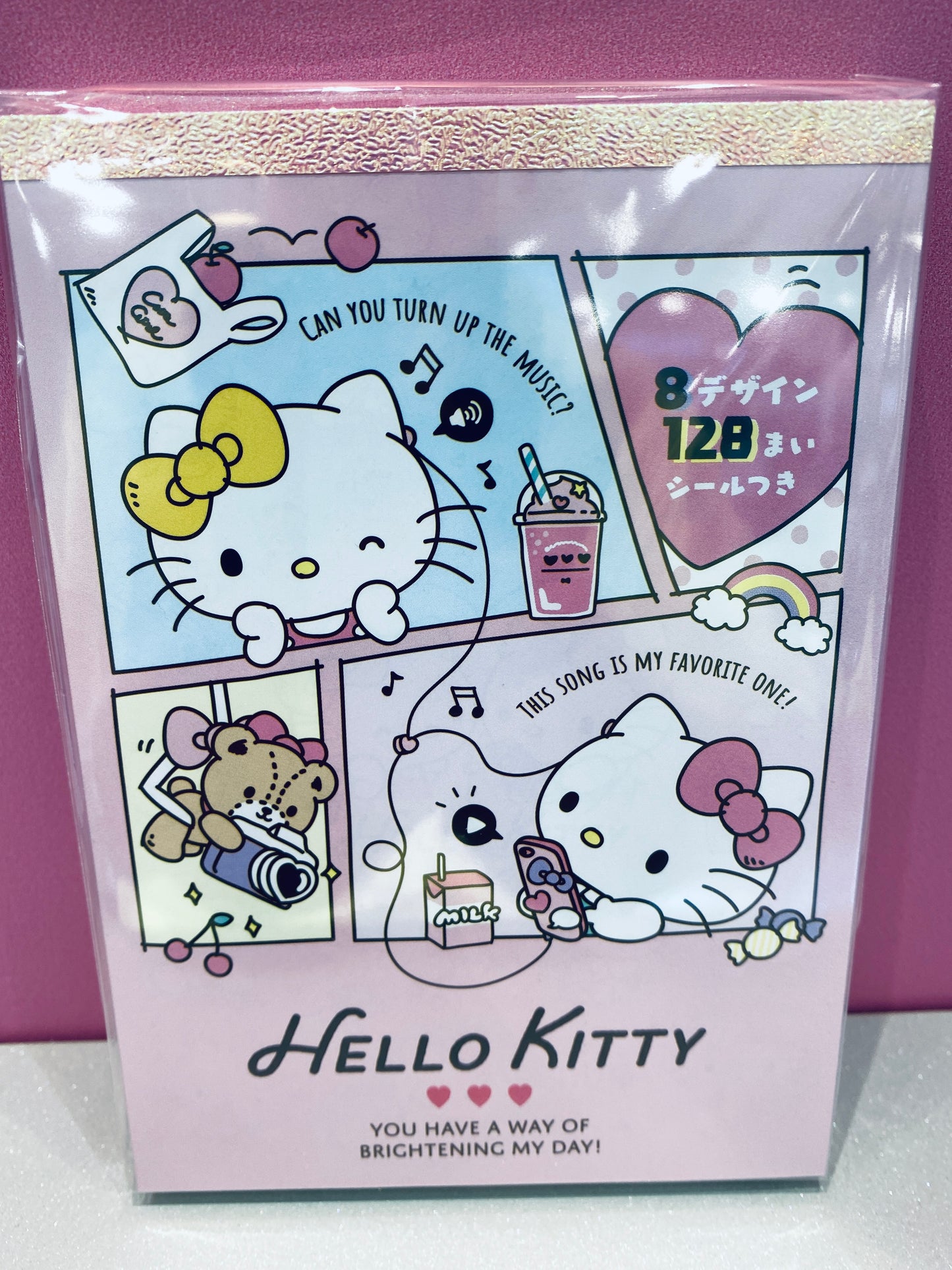 HELLO KITTY MEMO PAD 8 DESIGN WITH STICKERS