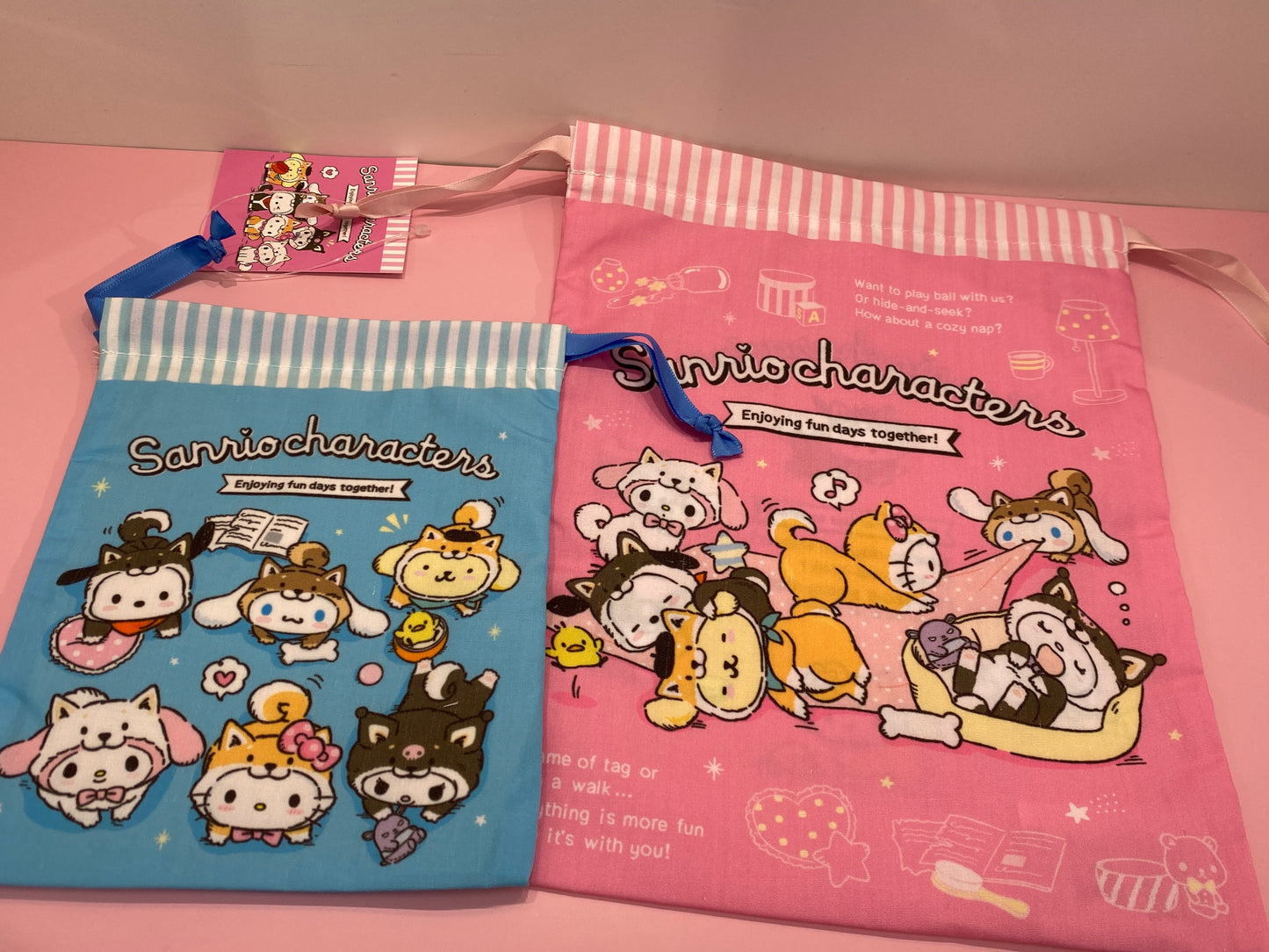 SANRIO CHARACTERS STRING BAG SET SHIBA