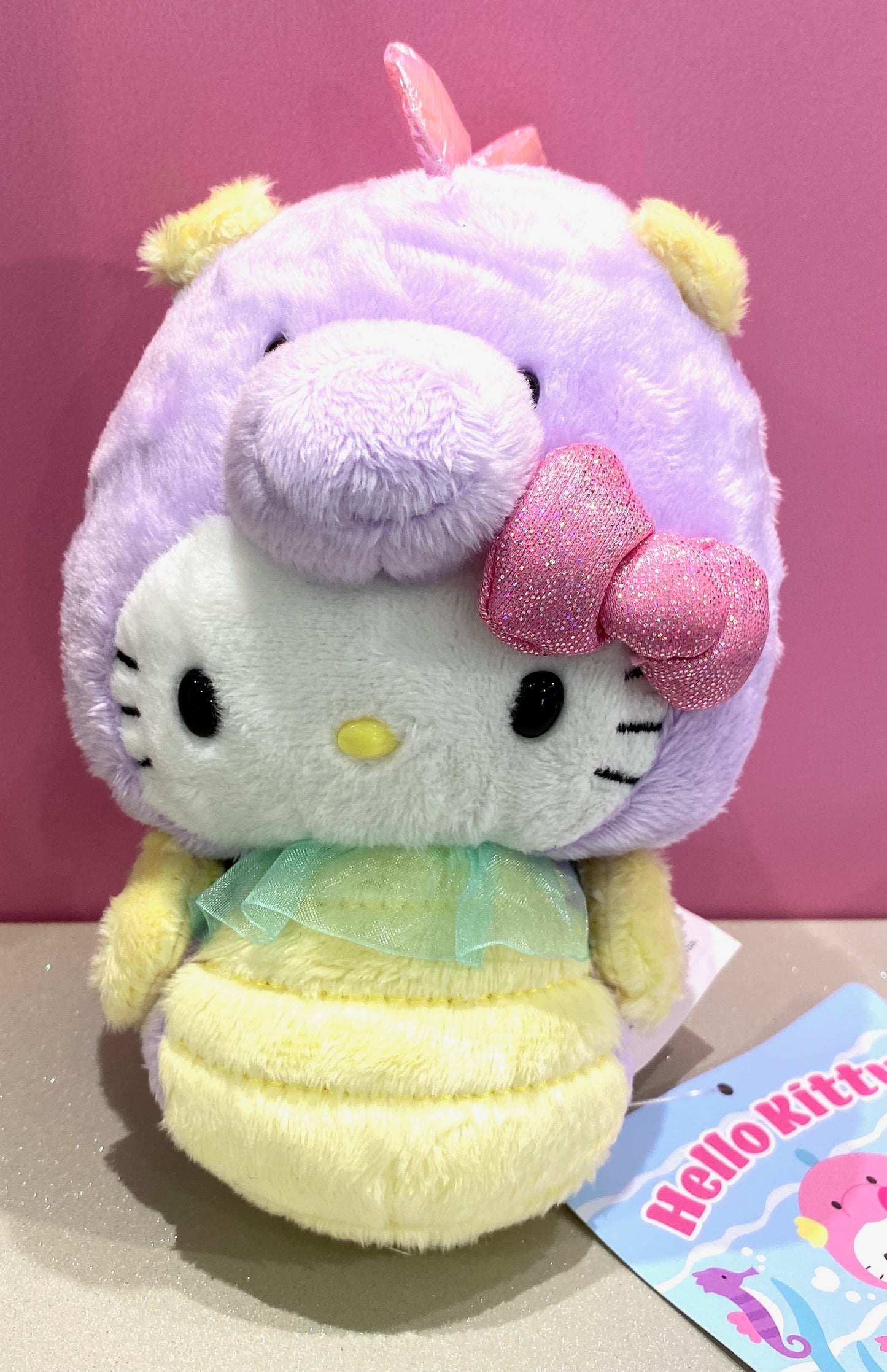 HELLO KITTY BEAN DOLL AST SEA HORSE SUMMER PLUSH SET OF 3