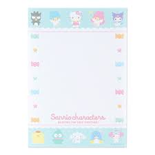 SANRIO CHARACTERS MEMO PAD 8 DESIGN