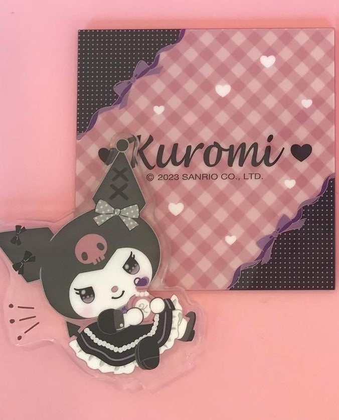 SANRIO JAPAN ORIGINAL KUROMI 2023 KUJI COASTER ACRYLIC PINK #5