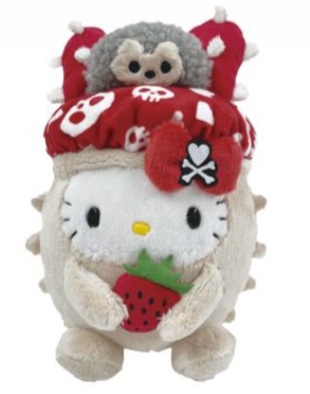 HELLO KITTY 8 IN PLUSH HEDGEHOG TOKIDOKI CHRISTMAS 1