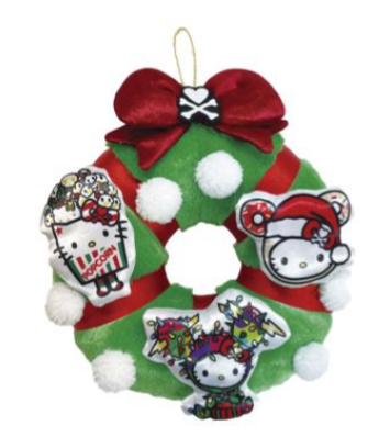 HELLO KITTY PLUSH WREATH TOKIDOKI CHRISTMAS / 2
